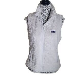 Patagonia Fuzzy Fleece Vest Full Zip‎ Sleeveless Layering Top Layering Nurse